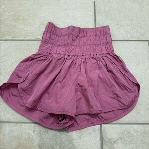 Free People Mauve High-Waisted Shorts